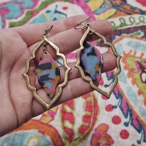 Colorful Geometric Earrings
